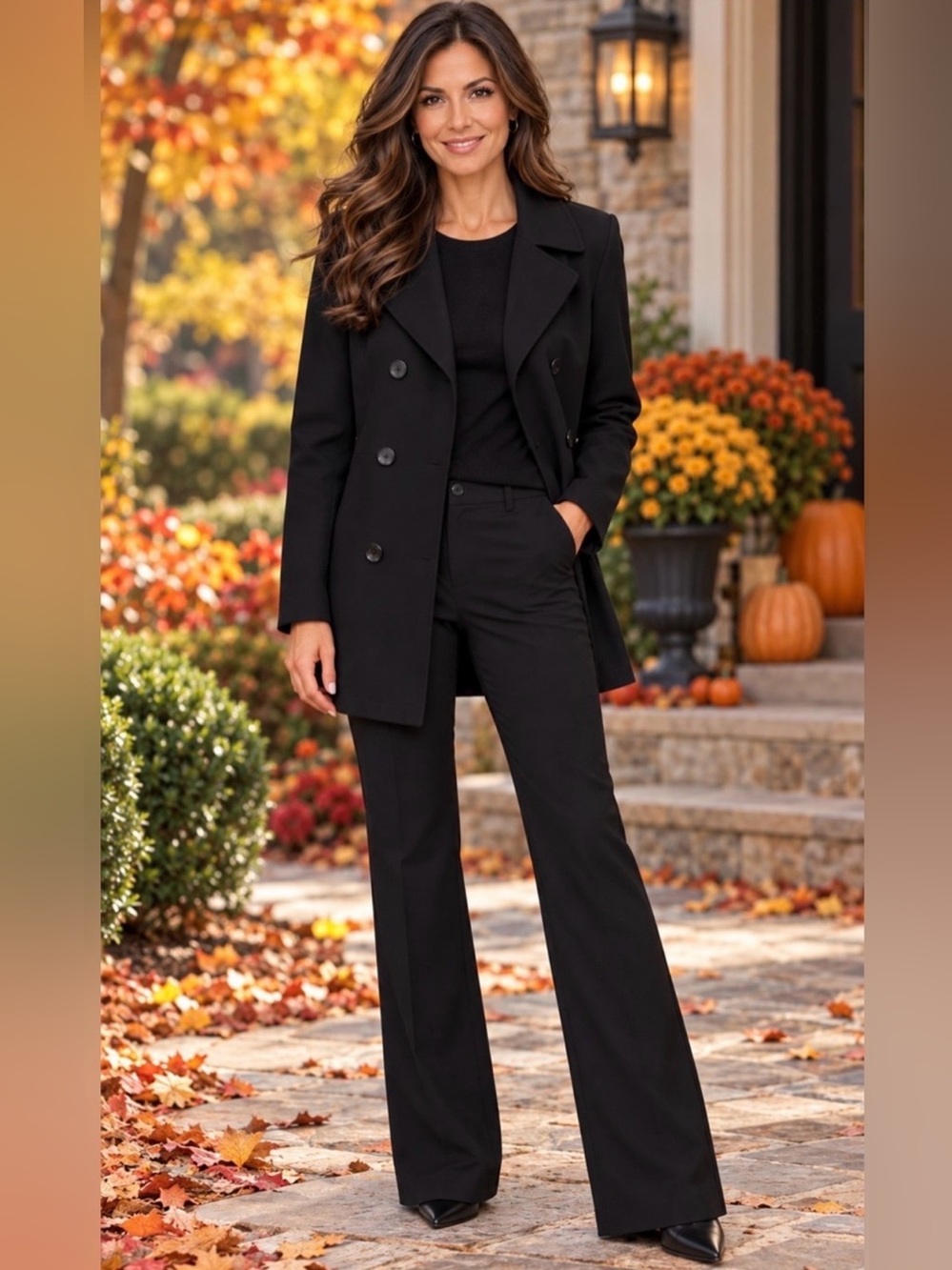 Banana Republic Pants 99% Cotton Black Pants Size - 6